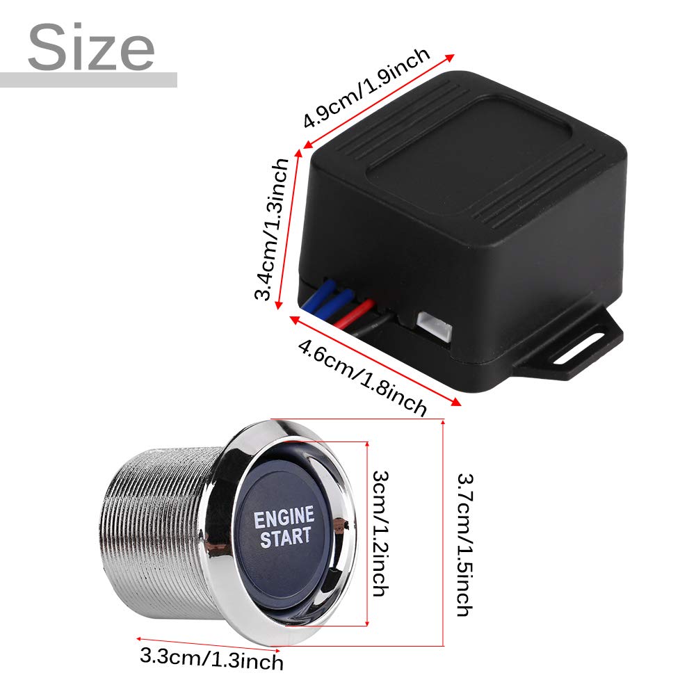 Amazon.co.jp: Duokonエンジンスターターボタン、12V